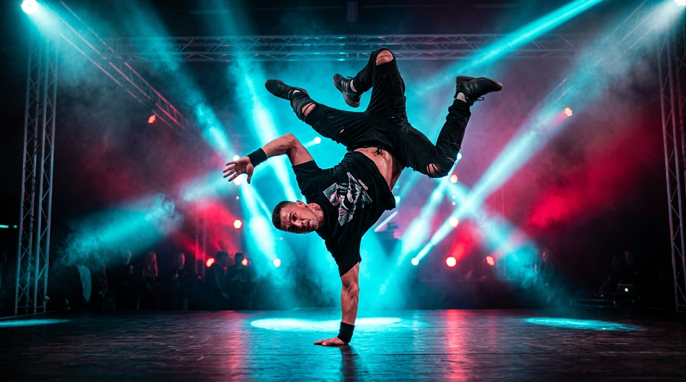 Danzante Hip Hop en acción